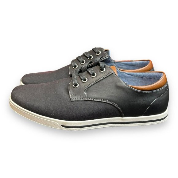 Bruno Marc Rivera Oxford Sneaker Shoes Mens 6.5 Black Low Profile Lace Up Casual - Picture 1 of 8